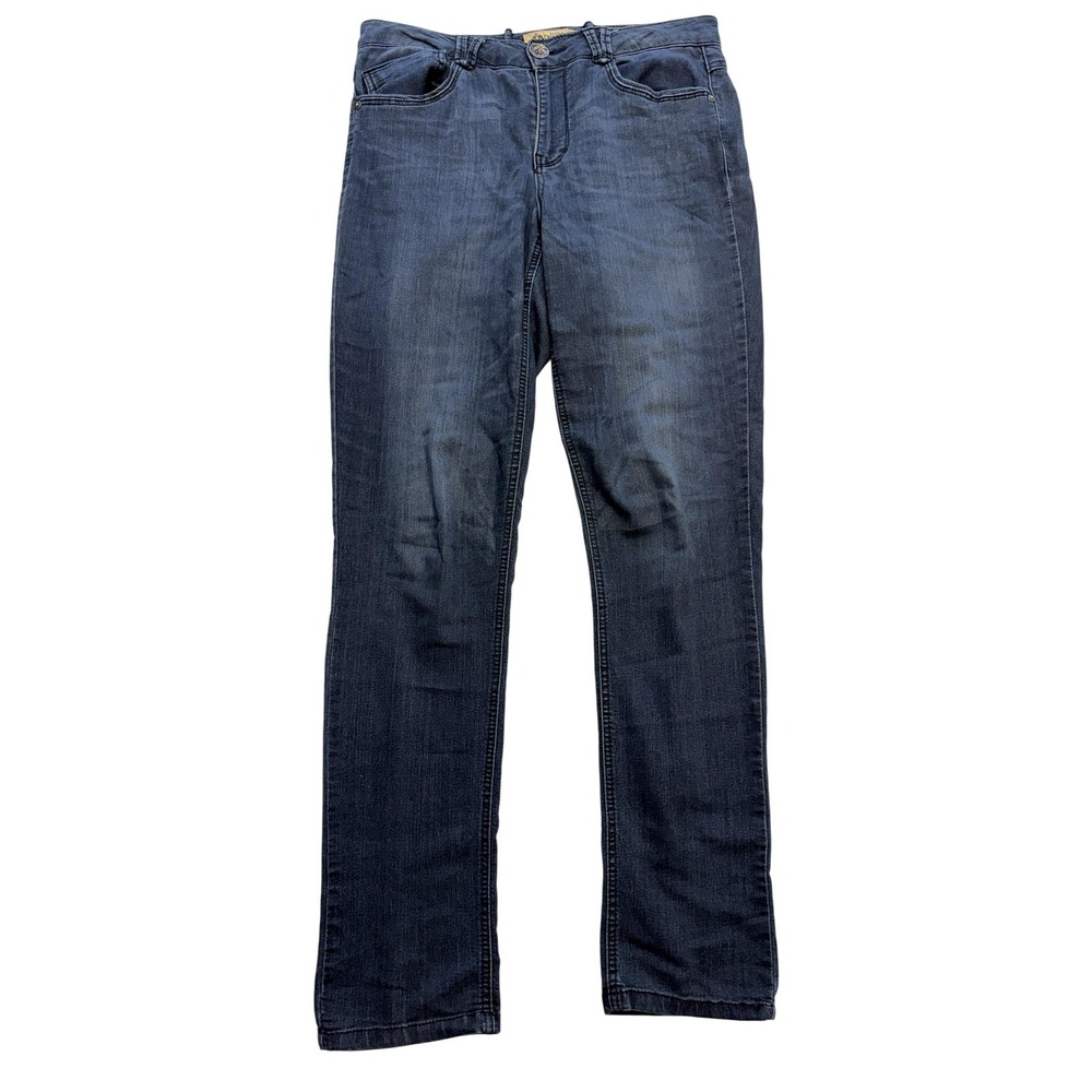 Democracy Liberty Skinny Jeans Womens 12 Blue Med Wash Mid Rise Denim 33x31‎